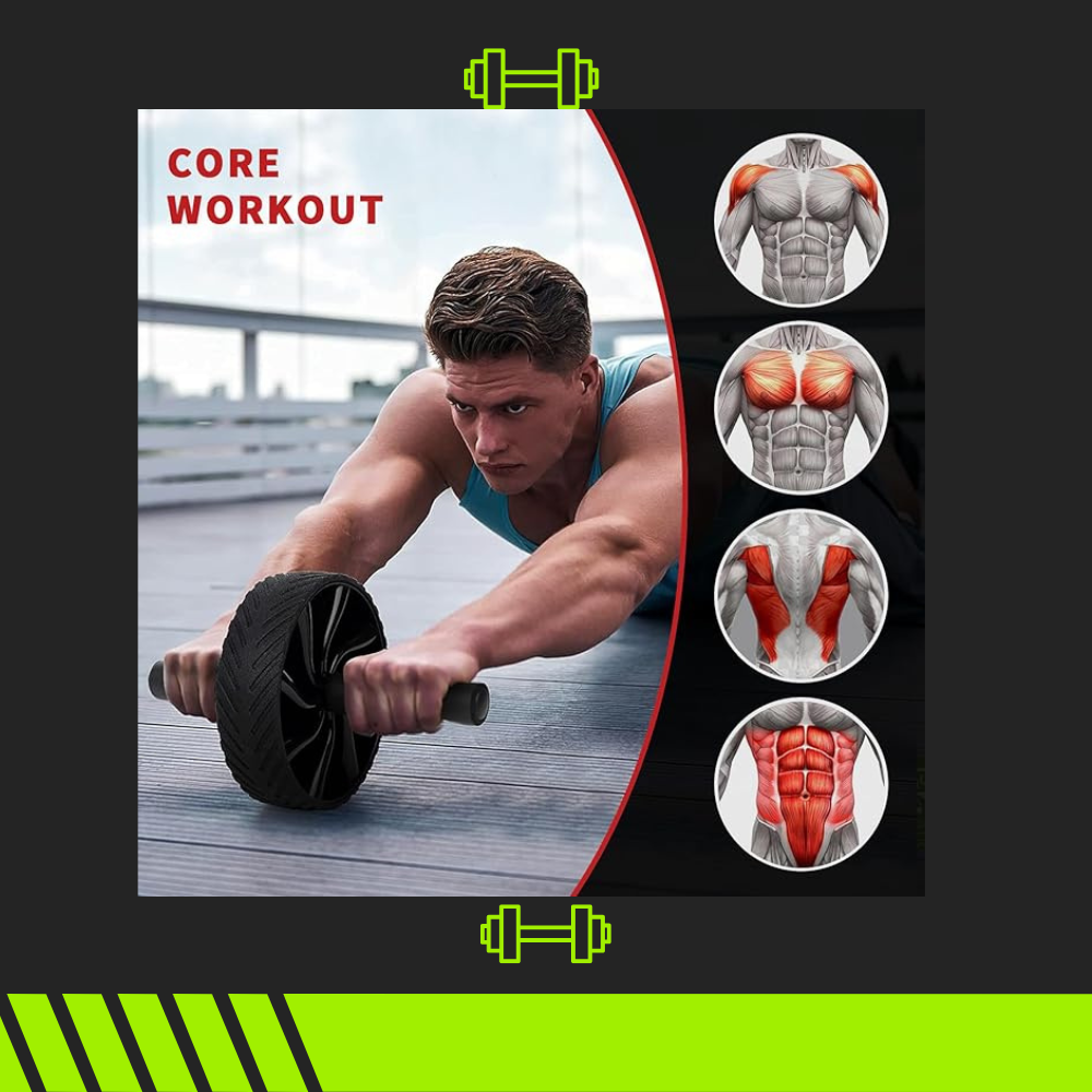 Combo Gimnasio en Casa: Tubos elásticos + Rueda abdominal + Bandas de alta resistencia. Todo lo que necesitas para entrenar desde casa. 💪🏠