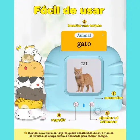 VerbaLingo®+GRATIS 200 Tarjetas Educativas en Español e Inglés