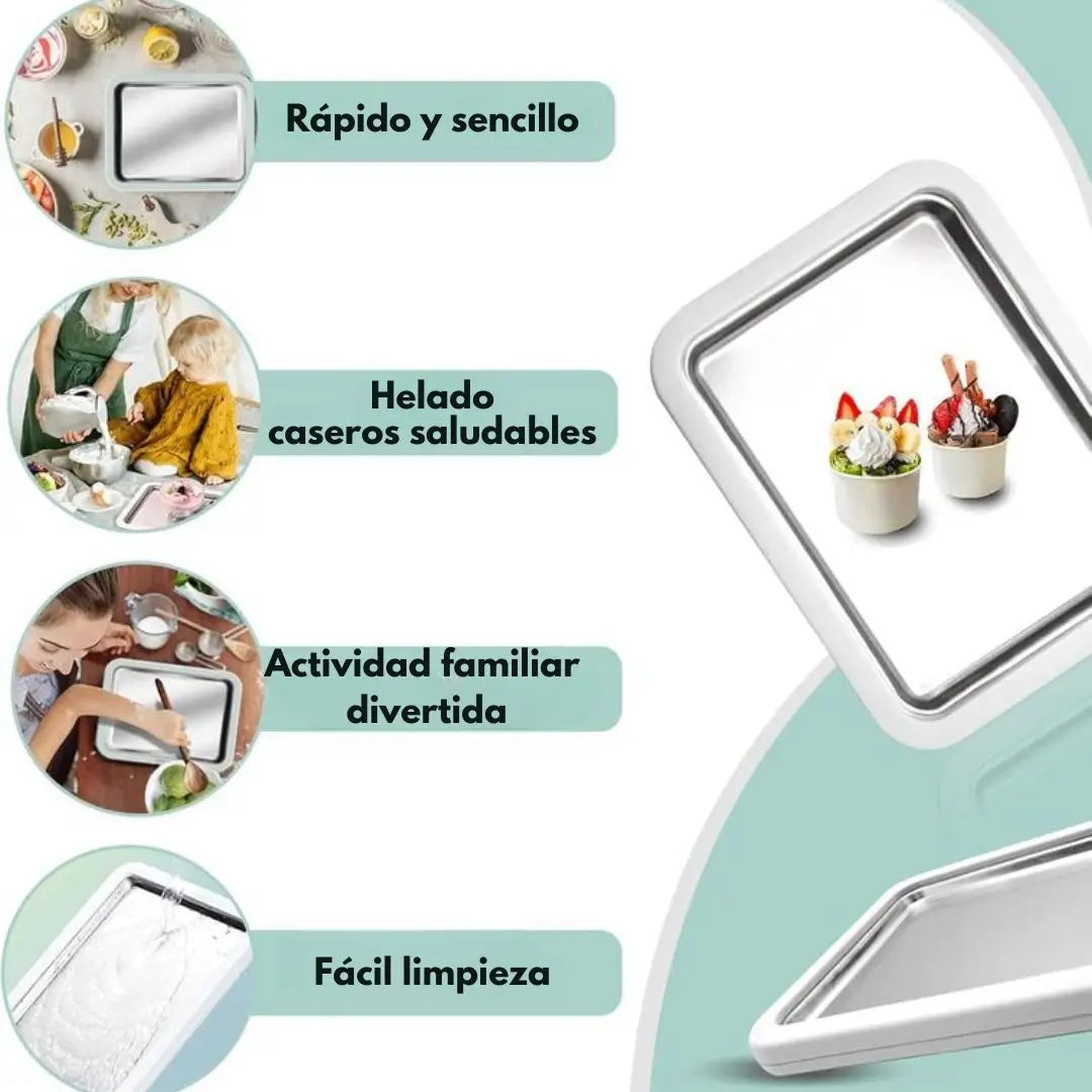 IceFun Board®- Bandeja para hacer helados en 3 minutos