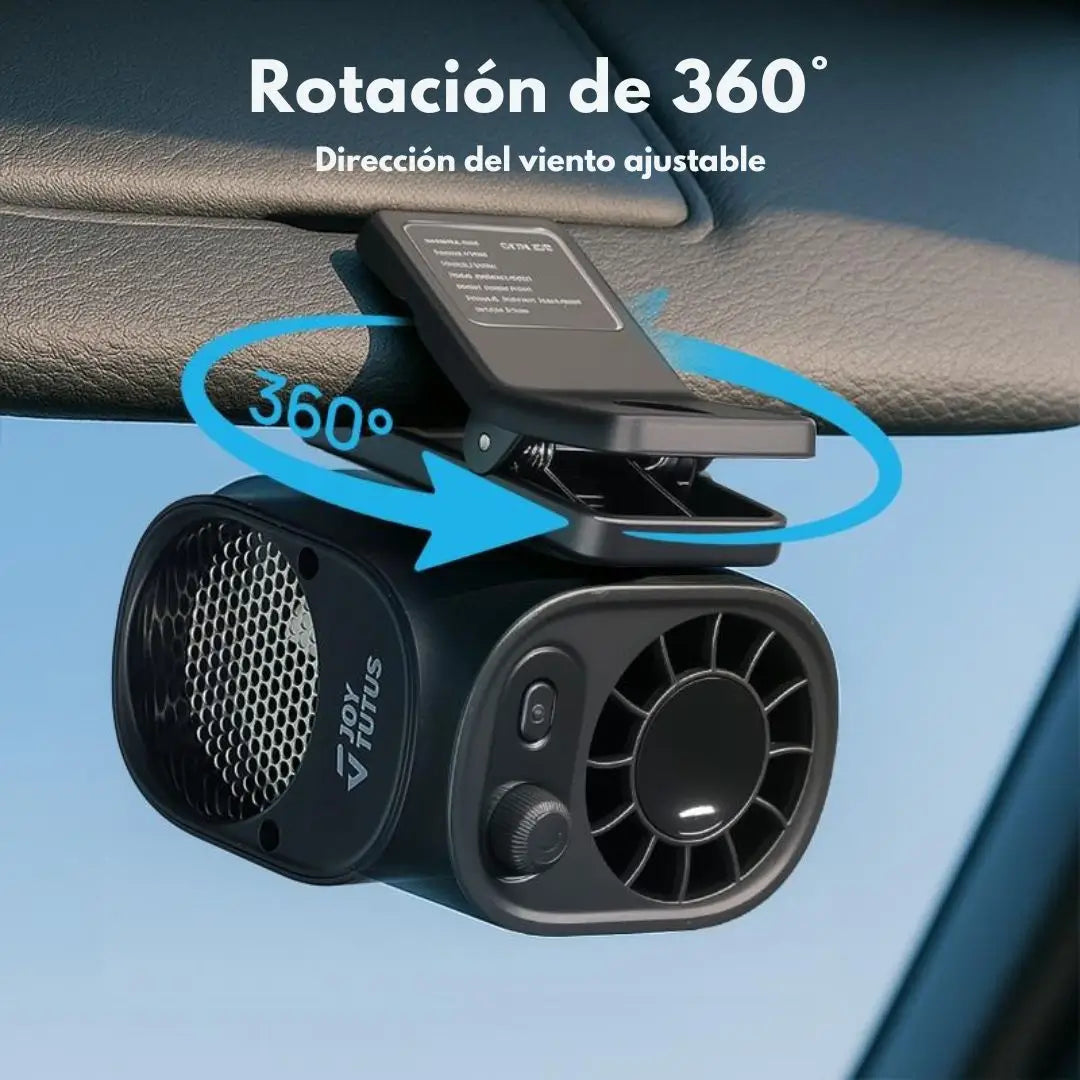 CoolCar™ Ventilador premium 360 con clip y pantalla led