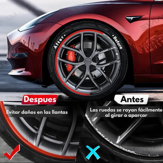 BordeSafe® -Rollo de 8 metros-Cuida tus Llantas con Estilo