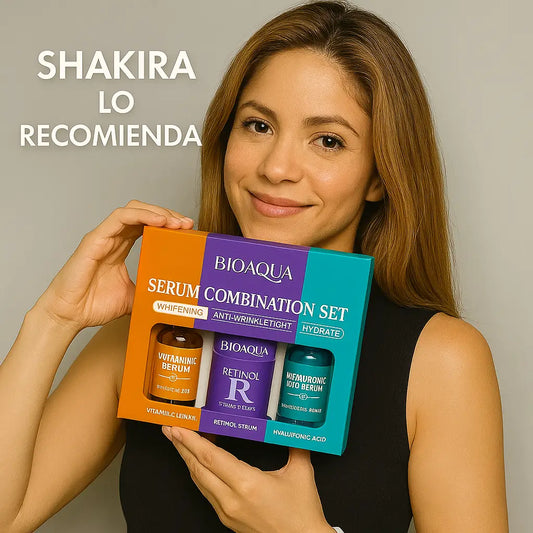 BIOAQUA® KIT 3 SERUM- Suero Vitamina C + Suero Retinol + Suero Ácido Hialurónico
