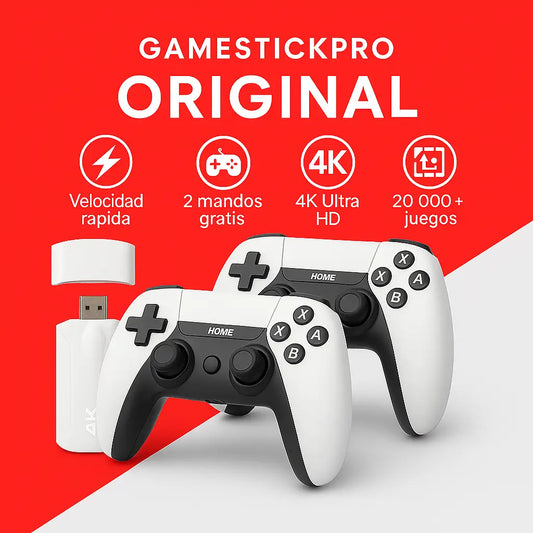 GameStickPro®- Mas de 15.000 juegos y 2 controles