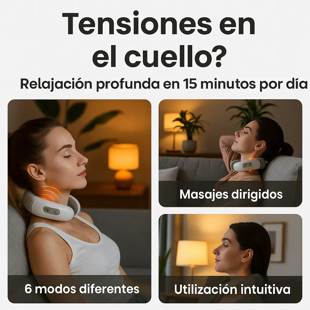RelaxCuello™ Masajeador de cuello premium