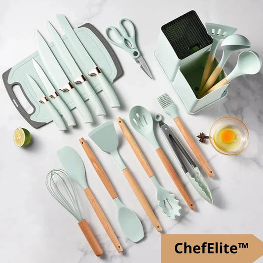 ChefElite™-Set de Utensilios de Cocina Profesional 19 piezas