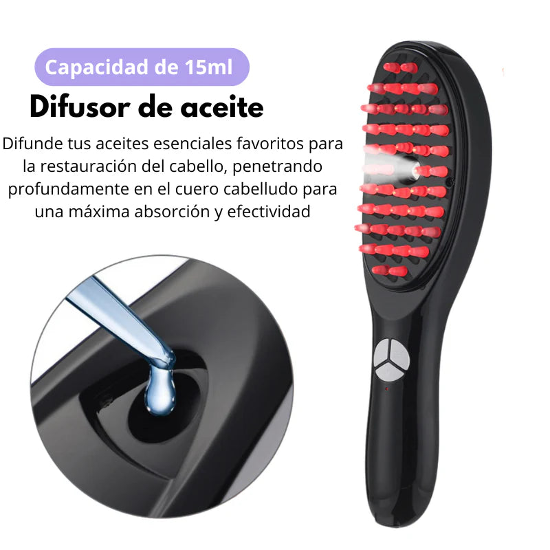 🎁Combo Cepillo anticaída de cabello y fortalecimiento TheraBrush™ + Aceite escencial para tu cabello🎁