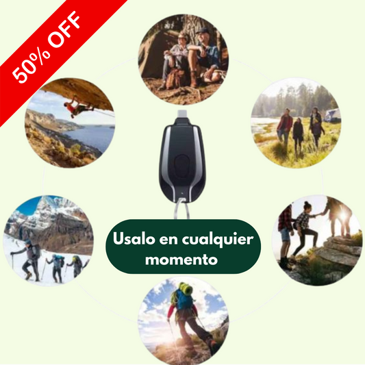 EL NANO MINI Cargador portatil ultimo modelo +🚨 Un llavero para que lo lleves a todas partes🚨