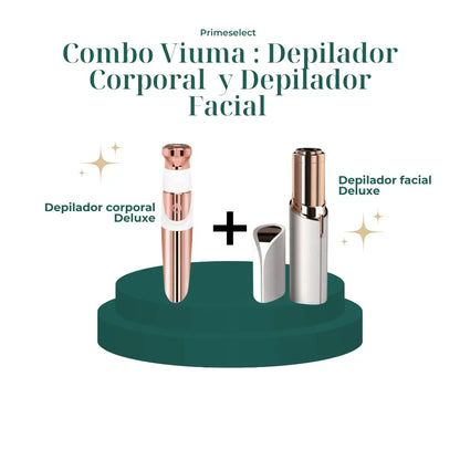 Viuma® - Combo depilador corporal + Depilador facial