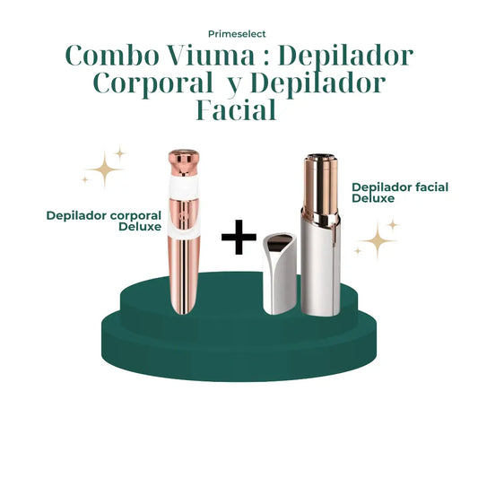 Viuma® - Combo depilador corporal + Depilador facial