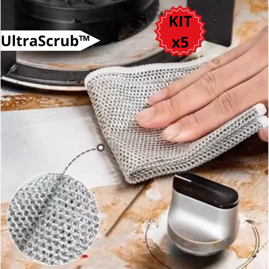 UltraScrub™ Paños Premium con Tecnología Antigrasa y Protección Antirayaduras  🎁 kit 5 paños 🎁