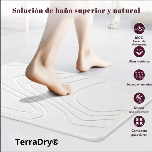 TerraDry® Manten tu baño seco y elegante