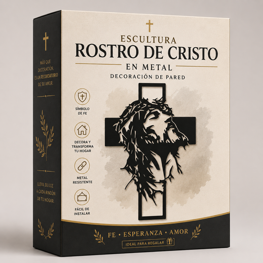 Rostro de Cristo en Metal