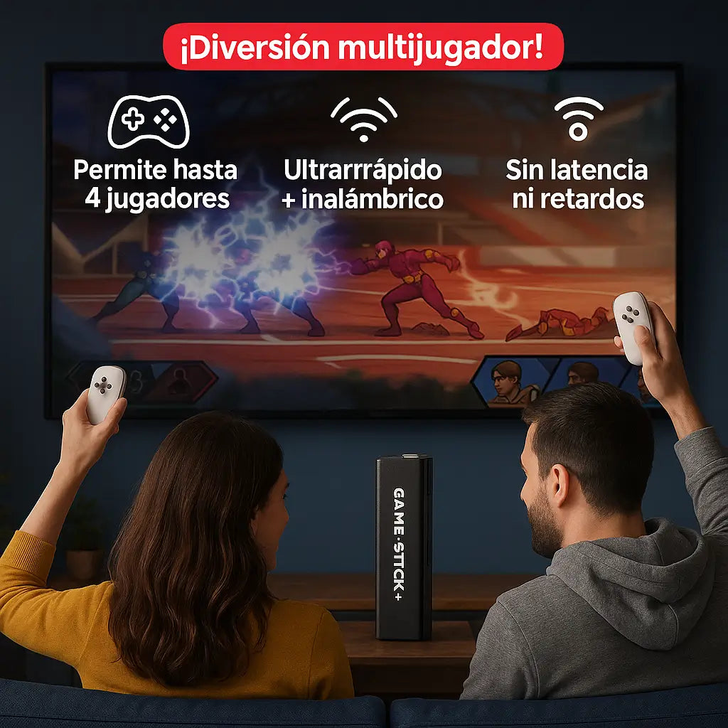 GameStickPro®- Mas de 15.000 juegos y 2 controles