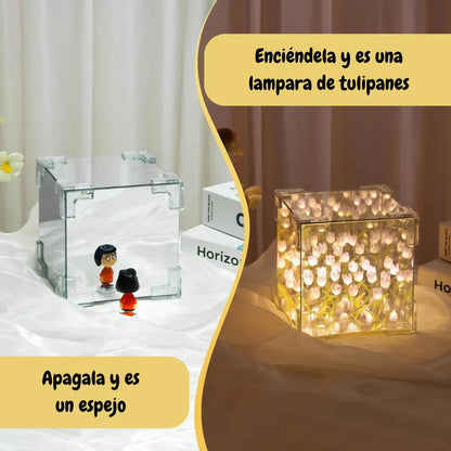 🌷✨ Lámpara de Tulipanes 💖Elige tu mensaje personalizado para tu personita especial💖