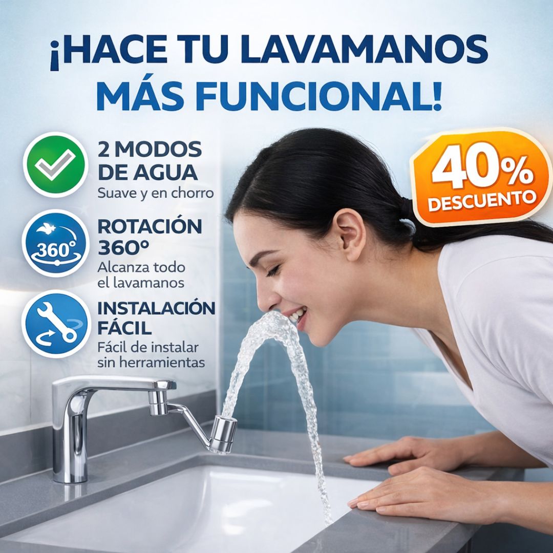 AquaFlex360™ Revoluciona Tu Lavamanos💧