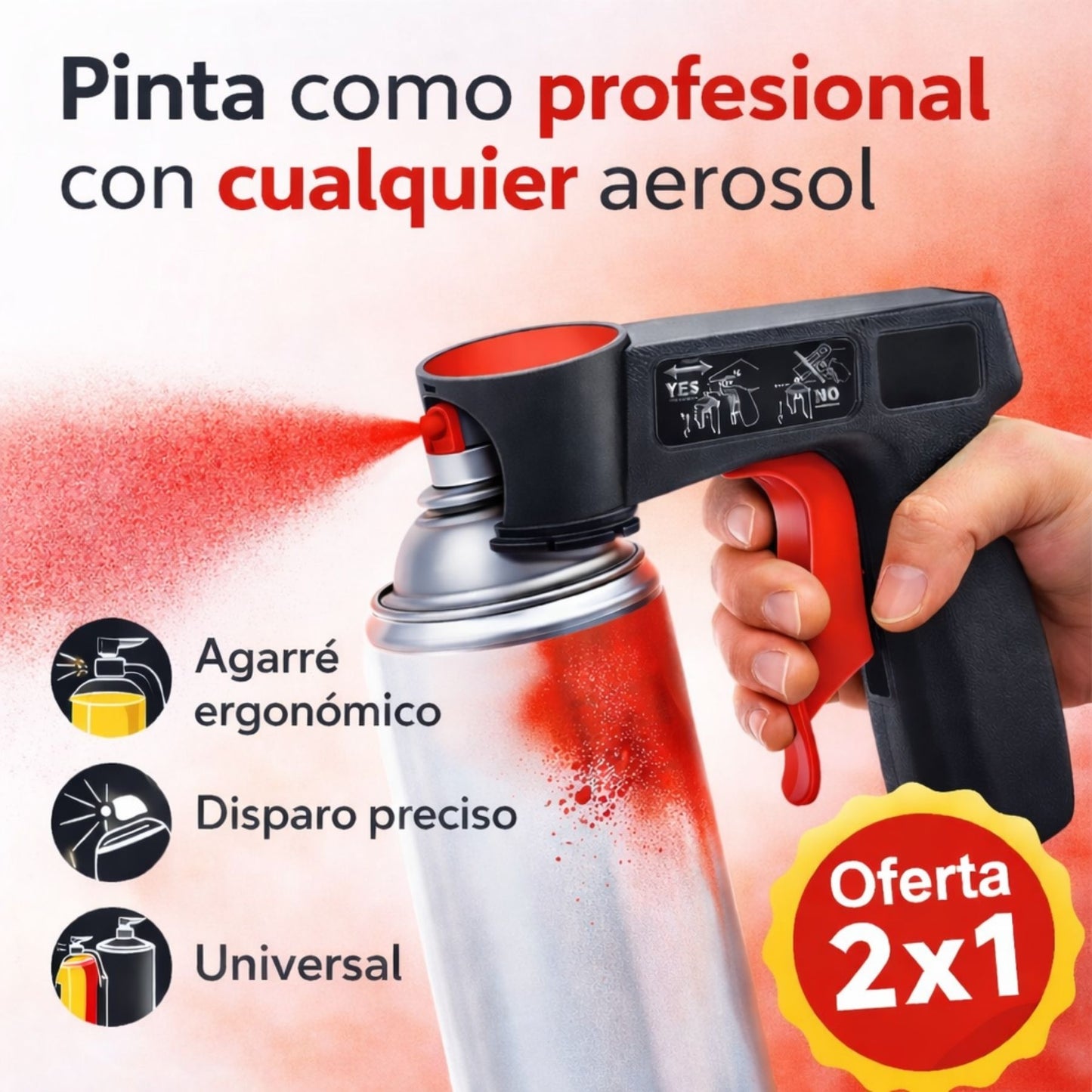 SprayPRO™ Convierte tus Aerosoles en Pistolas de Spray Profesional 🎁2X1🎁