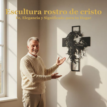 Escultura Rostro De Cristo ✝️ Fe, Elegancia y Significado para tu Hogar