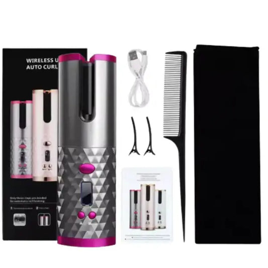 Curlify Pro™ – El Kit Completo para Rizos Perfectos: Rizador Automático + Pinzas  y Cepillo 🧖♀️