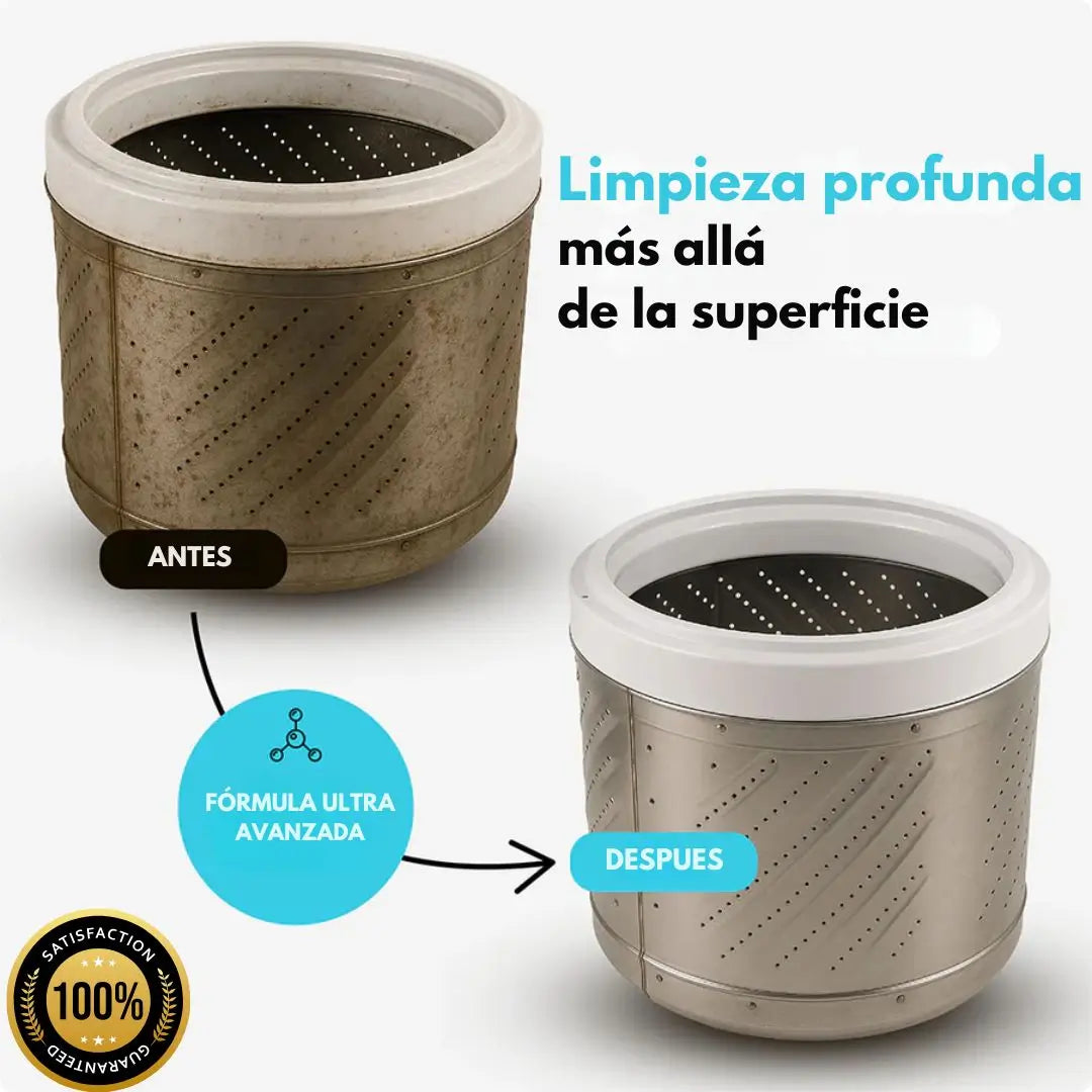 FreshWash Pro-  ¡Llévate 2 cajas (24 pastillas) al precio de 1! Tu lavadora limpia por 2 años.