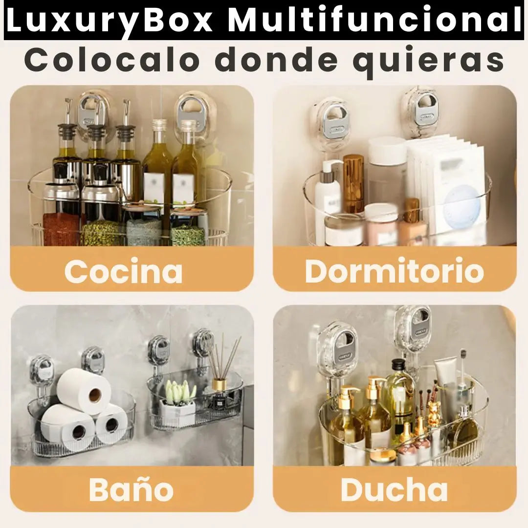 LuxuryBox™- Estante multiusos con ventosa