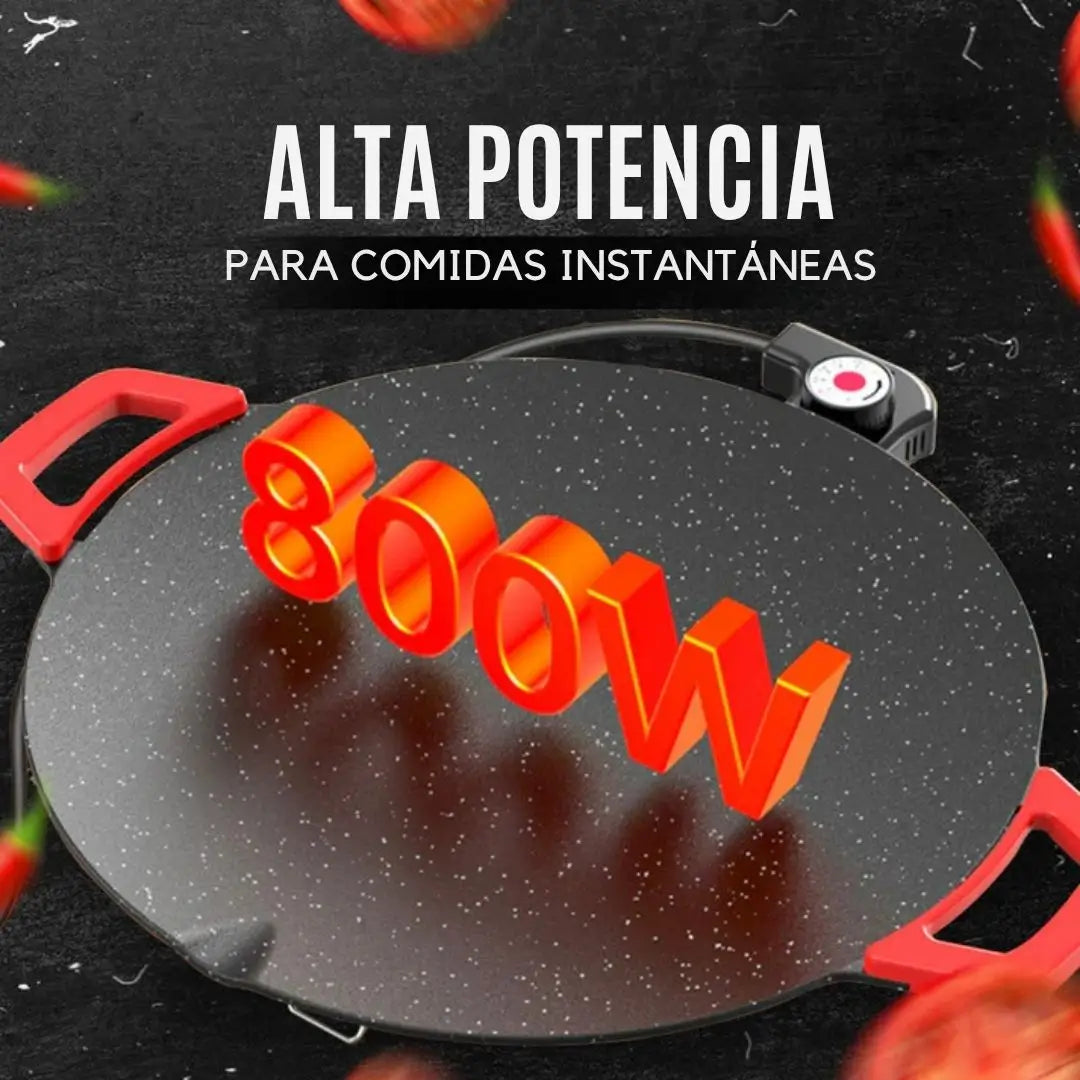 ChefMaster™ Parrilla Eléctrica Anti‑adhesiva premium