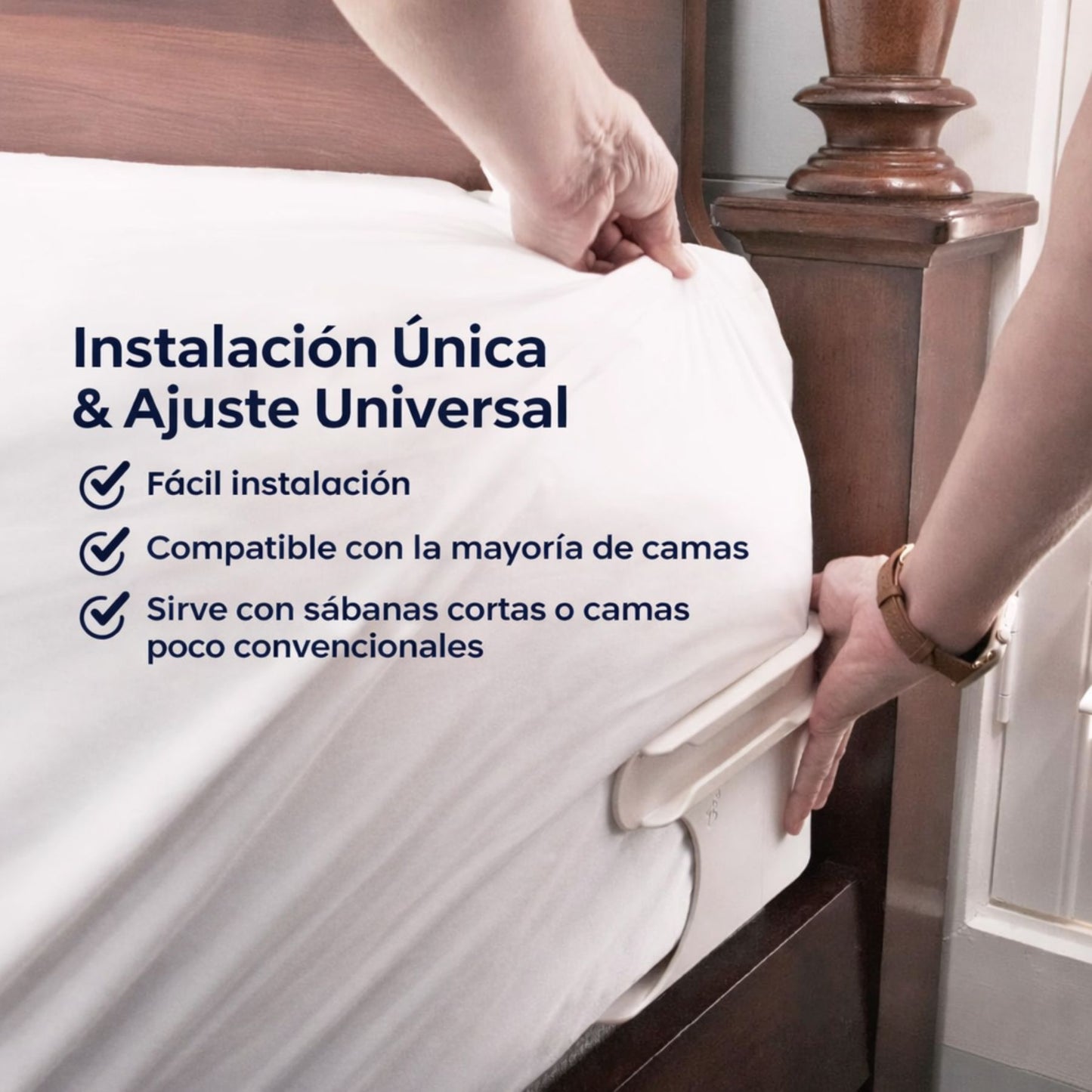 FijaSábanas Pro™ Kit X4 Sábanas Siempre Estiradas Y Sin arrugas