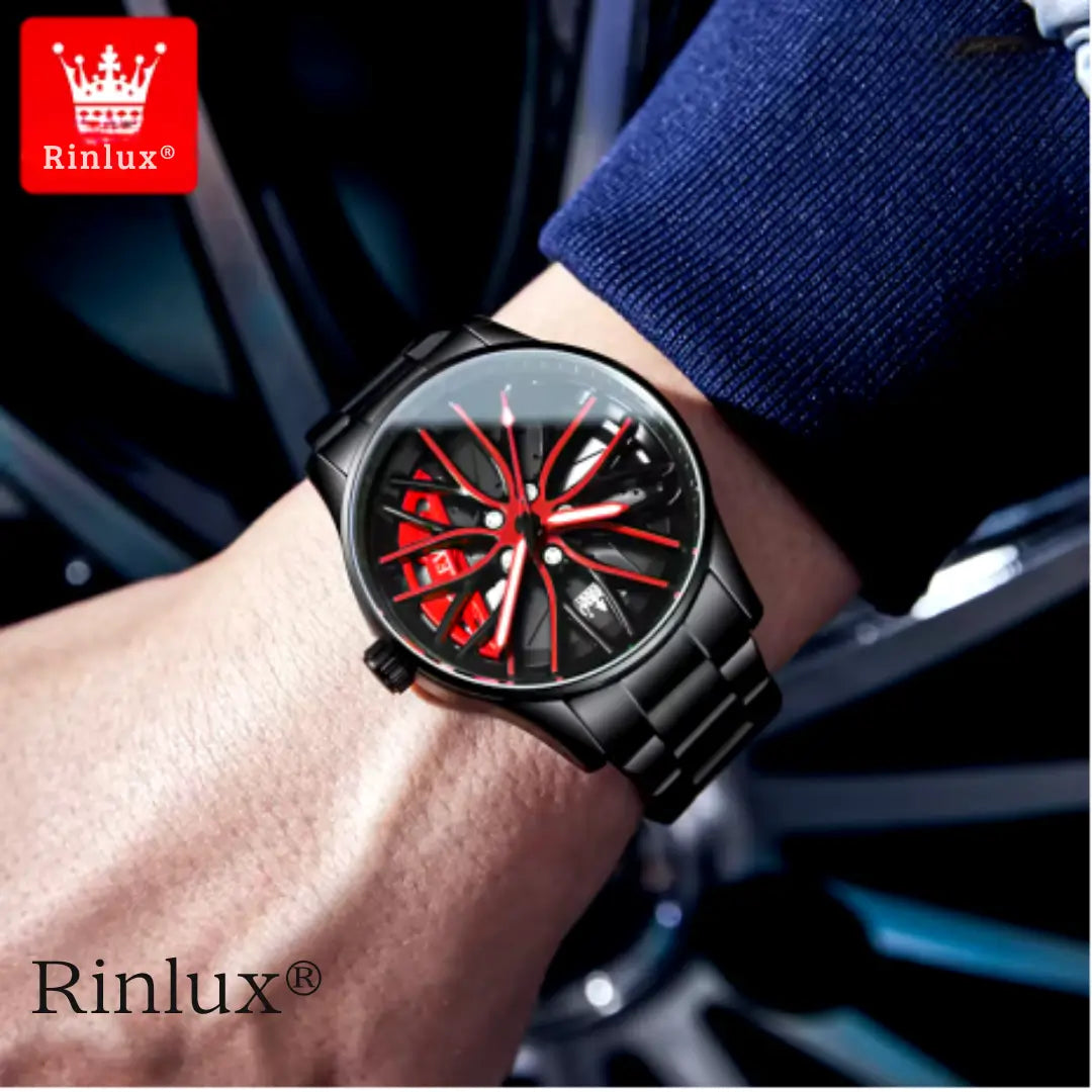 Rinlox ® Reloj de Rin giratorio de lujo edicion limitada