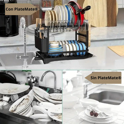 PlateMate® El Único Escurridor de Platos con Diseño de Alta Gama