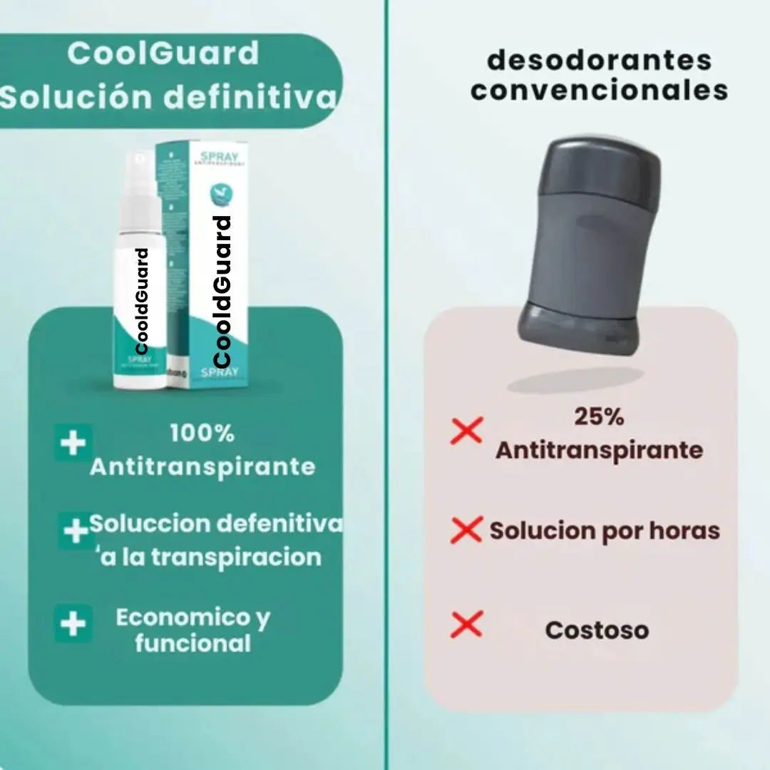 CooldGuard®-Spray Antitranspirante Controla el sudor y mantente fresco todo el día